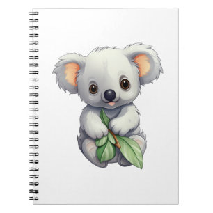 Cartoon Koala-Illustration Notizblock