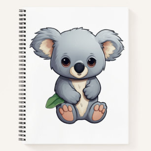 Cartoon Koala-Illustration Notizbuch