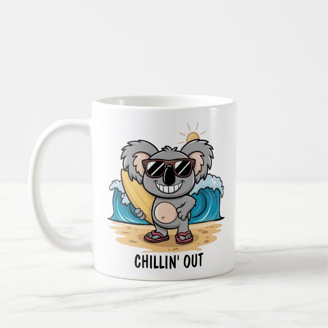 Cartoon Koala Kaffeetasse (Links)