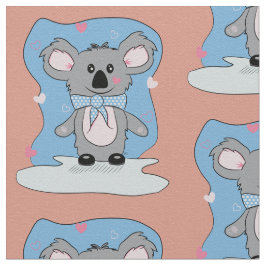 Cartoon Koala mit Herz-Kid-Fabrik Stoff