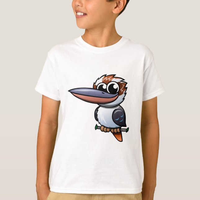 Cartoon Kookaburra T-Shirt (Vorderseite)