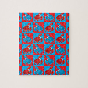 Cartoon-Krabbenmosaik Puzzle