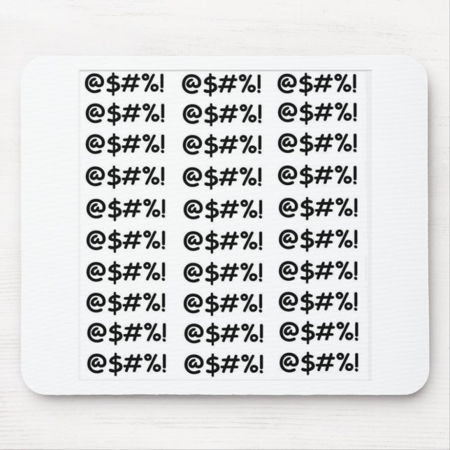 Cartoon-Kraftausdrucke Mousepad (Vorne)