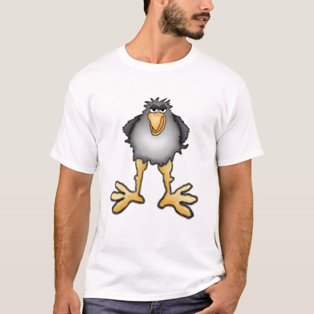 Cartoon-Krähen-T - Shirt (Vorderseite)