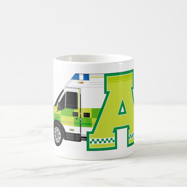 Cartoon-Krankenwagen Tasse (Mittel)