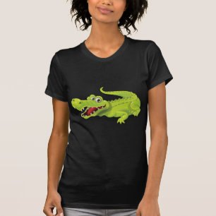 Cartoon-Krokodil T-Shirt