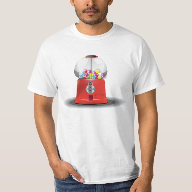 Cartoon-Kugel-Süßemaschine T-Shirt (Vorderseite)