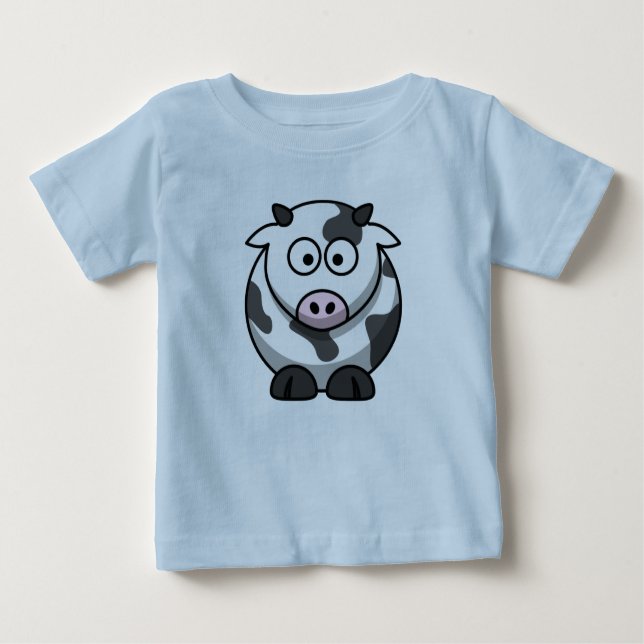 Cartoon-Kuh-Baby-T-Shirt Baby T-shirt (Vorderseite)