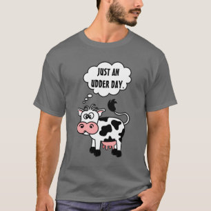 Cartoon-Kuh-Sprache-Blase T-Shirt