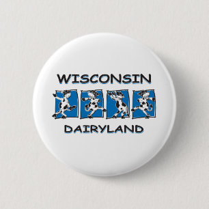 Cartoon-Kühe-Dairyland Button