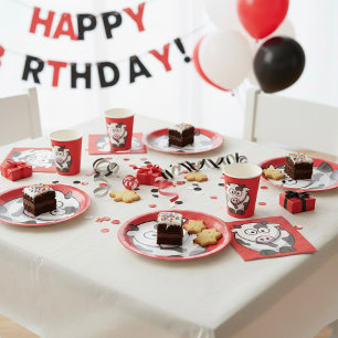 Cartoon Kuhpapier Teller