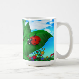 Cartoon Lady Bug Kaffeetasse