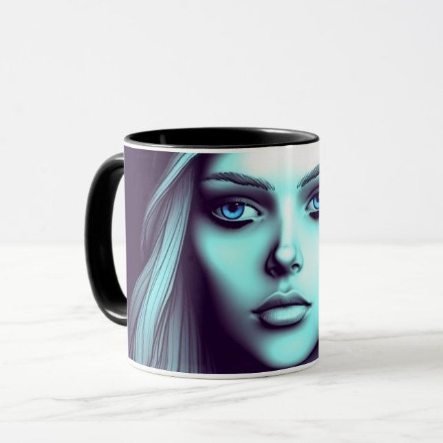Cartoon Lady Tasse (Vorderseite Links)