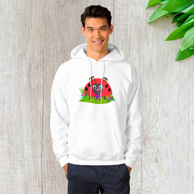Cartoon Ladybug Bow und Blume Hoodie (Von Creator hochgeladen)