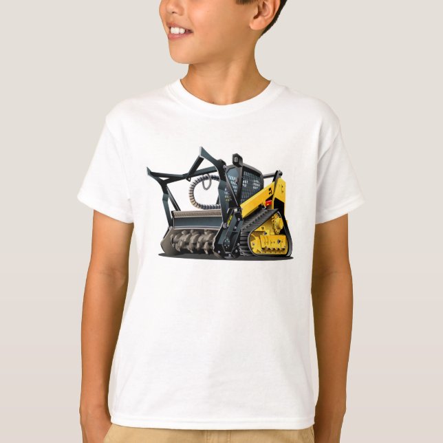 Cartoon Land Clearing Mulcher T-Shirt (Vorderseite)