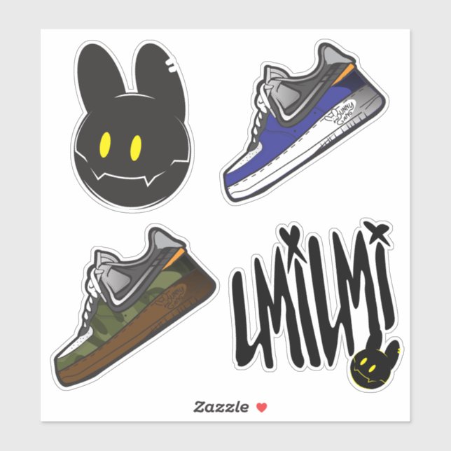 Cartoon Laptop_1Sticker Aufkleber (Blatt)