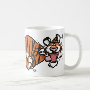 Cartoon-laufende Tiger-Tasse Tasse
