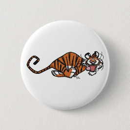 Cartoon läuft Tiger Button