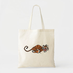 Cartoon läuft Tiger Tragetasche