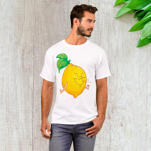 Cartoon Lemon Mens T - Shirt (Von Creator hochgeladen)