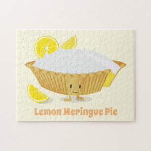Cartoon Lemon Meringue Pie-Zeichen Puzzle