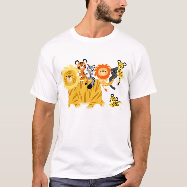 Cartoon Liger and Friends Kinder T - Shirt (Vorderseite)