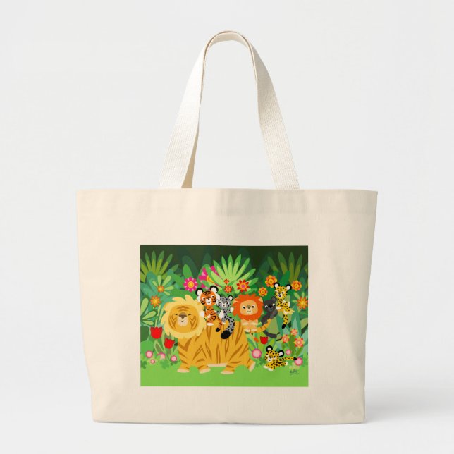 Cartoon Liger and Friends Tasche (Vorne)