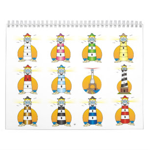 Cartoon Lighthouse Kalender