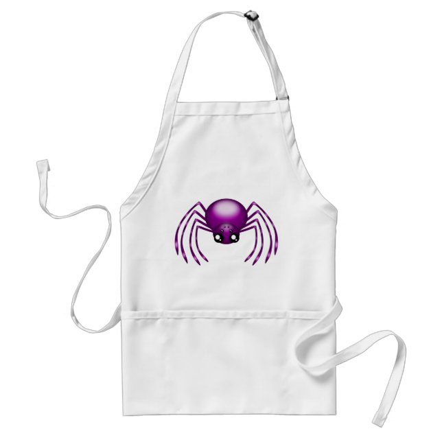 Cartoon Lila Spider Craft Schürze (Vorne)