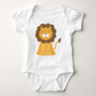 Cartoon Lion Baby Strampler
