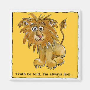 Cartoon Lion Personalisierte Magnete