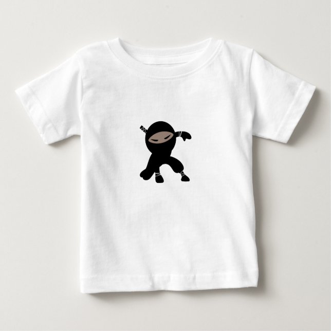 Cartoon Little Ninja Krieger Baby T-shirt (Vorderseite)