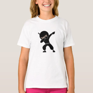 Cartoon Little Ninja Krieger T-Shirt