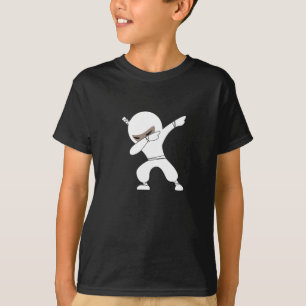 Cartoon Little Ninja Krieger T-Shirt