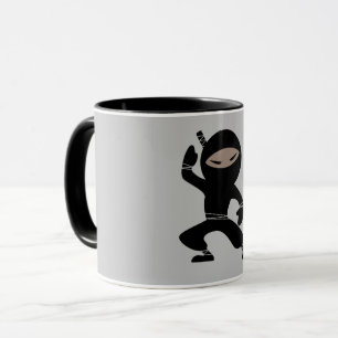 Cartoon Little Ninja Krieger Tasse