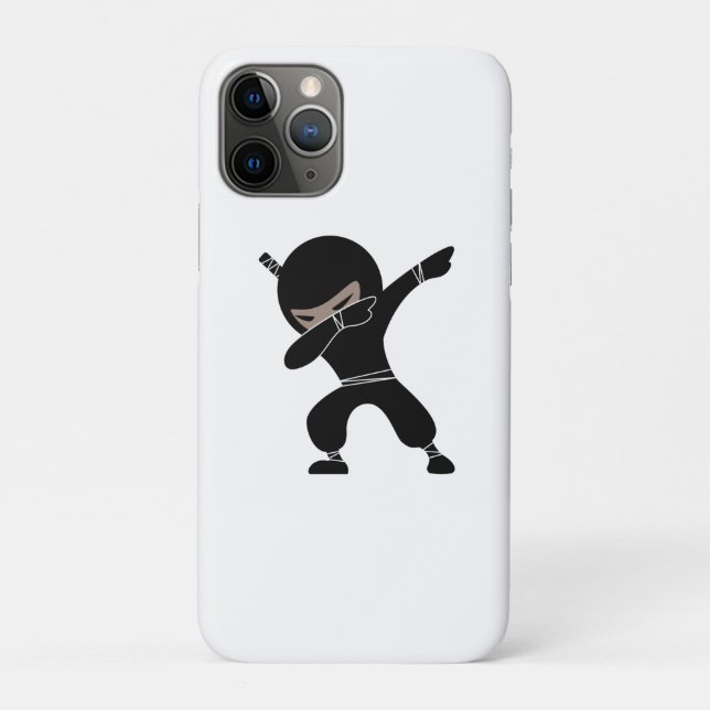 Cartoon Little Ninja Warrior Case-Mate iPhone Hülle (Rückseite)