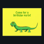 Cartoon Lizard Kids Reptile Birthday Einladungen<br><div class="desc">Diese reptilen Geburtstagseinladungen haben eine niedliche grüne Cartoon-Eidechse auf der Vorderseite. Es hat gelbe und orangefarbene Flecken und eine rote Zunge, die sich herausklemmt. Die Rückseite der Custom lädt Raum für Ihre Informationen. Ersetzen Sie einfach die Beispielwörter in der Einladungsvorlage. Klicken Sie auf die Schaltfläche Anpassen, um den Stil oder...</div>