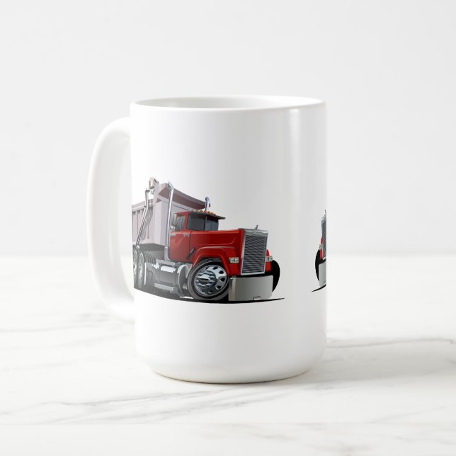 Cartoon LKW Kaffee Tasse (Vorderseite Links)