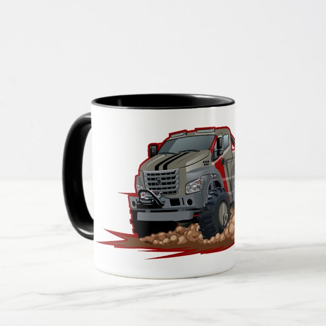Cartoon-LKW Tasse (Vorderseite Links)