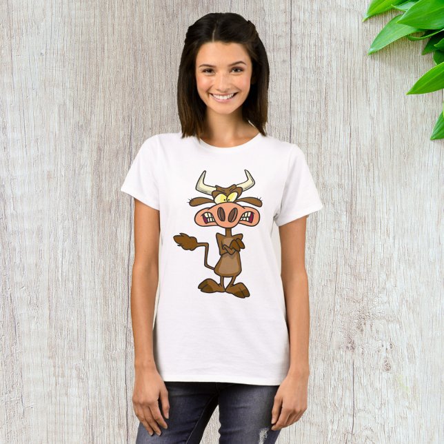 Cartoon Mad Cow T-Shirt (Von Creator hochgeladen)