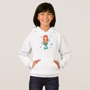 Cartoon Mädchen niedliche Meerjungfrau Prinzessin Hoodie