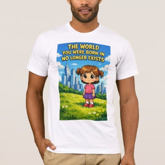 Cartoon-Mädchen verlorene Unschuld Vergangenheit v T-Shirt