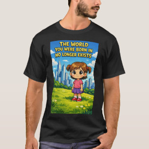 Cartoon-Mädchen verlorene Unschuld Vergangenheit v T-Shirt
