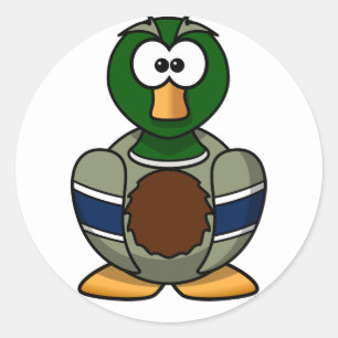 Cartoon Mallard Enck Stickers