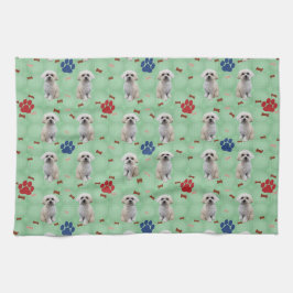 Cartoon Maltesisch Handtuch