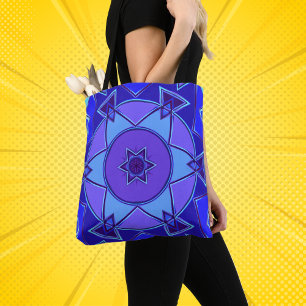 Cartoon Mandala Blue und Lila