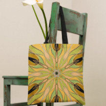 Cartoon Mandala Blume Gelb und Orange