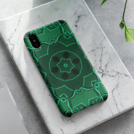 Cartoon Mandala Blume Green Case-Mate iPhone Hülle