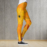 Cartoon Mandala Blume Orange Gelb und Rot Leggings<br><div class="desc">Dieses trendige Mandala Blume Design ist in Orange,  Gelb und Rot gehalten und im Stil eines Cartoon gehalten. Trippige geometrische Visuals für den modernen Hippie oder Liebhaber lebendiger Farben!</div>