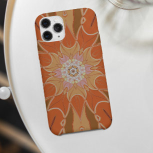 Cartoon Mandala Blume Orange und Pink Case-Mate iPhone Hülle